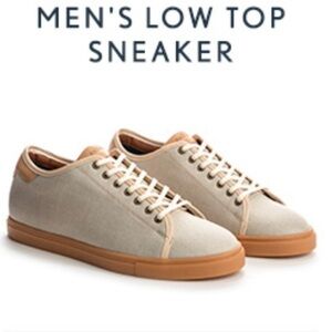 Portland Leather Men's Low Top Sneakers - Beige & Tan